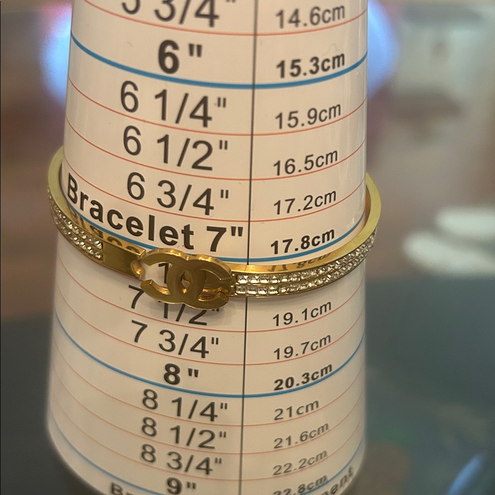 “iced Out”Gold toned and Silver Bracelet... - Picture 9 of 10